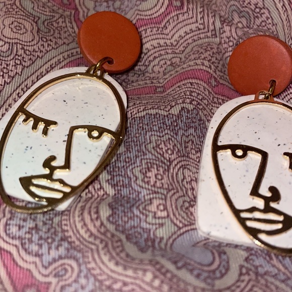 Abstract Earrings - Picture 2 of 3